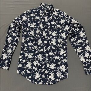 Men’s Floral Print Button Up Shirt